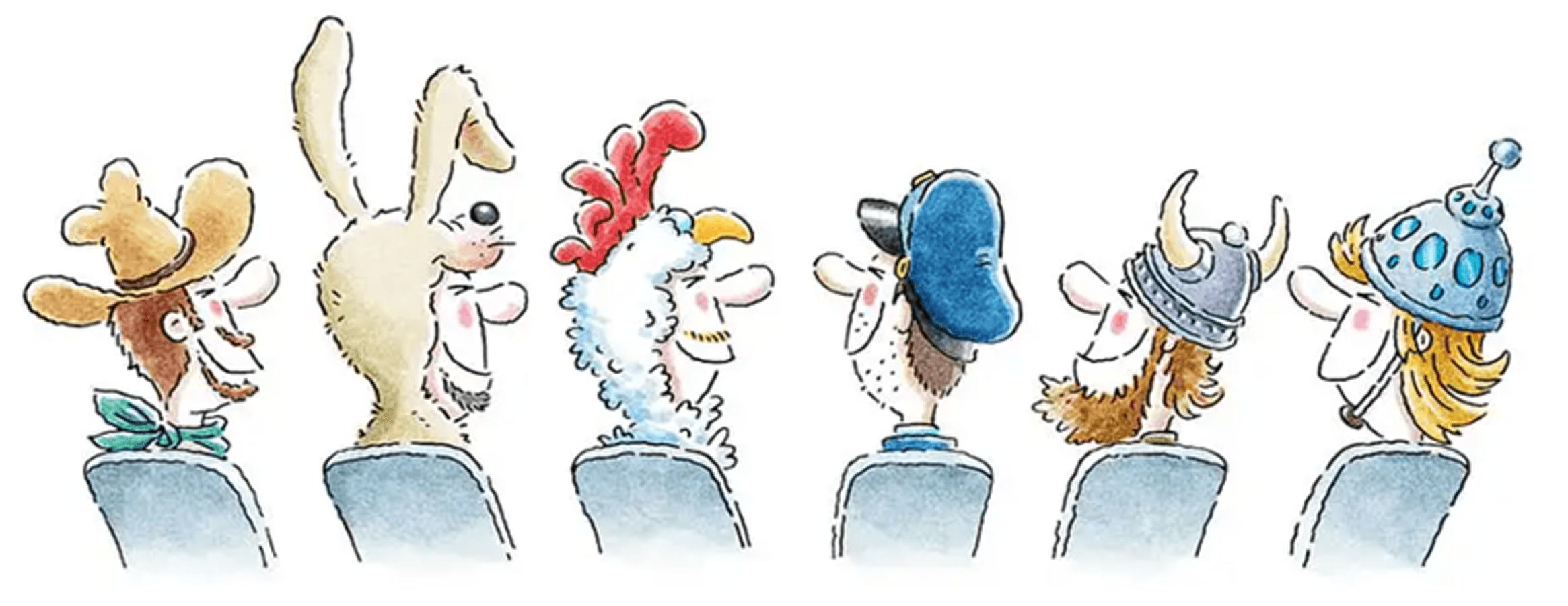 Illustration des personnages de Red Bull Vél'Eau